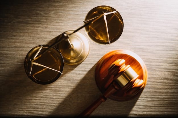 Close-up of a judge's gavel on a stack of legal documents with financial charts blurred in the background, symbolizing the legal complexities of high-asset divorces.