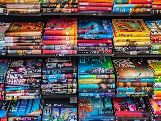 A close-up shot of a shelf filled with various comic books, with a few variant covers prominently displayed, highlighting their unique art styles and cover designs.