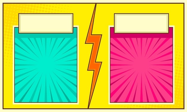 A before-and-after comparison showing a comic book that has been properly cleaned and stored in an acid-free bag with a backing board. The 