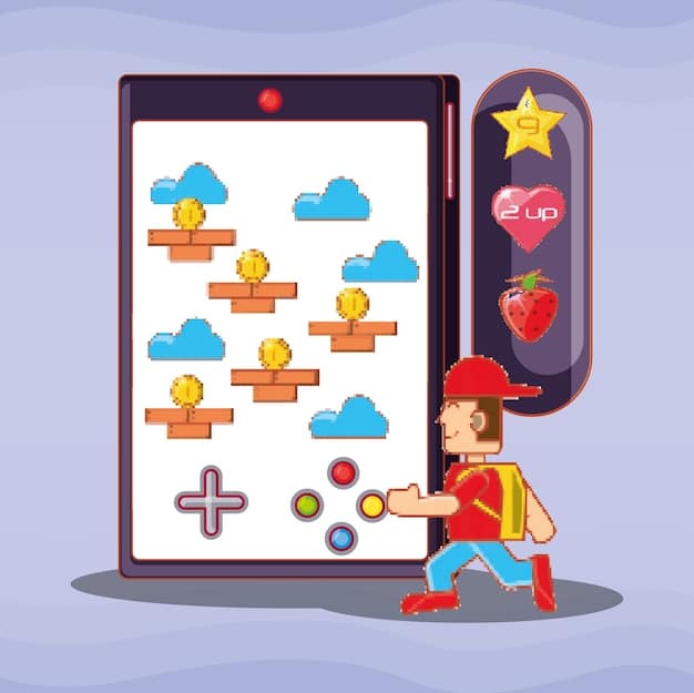 A gamer strategically planning their gameplay on a tablet, surrounded by icons representing different in-game tasks and loyalty program achievements, with a focus on optimizing points and rewards.