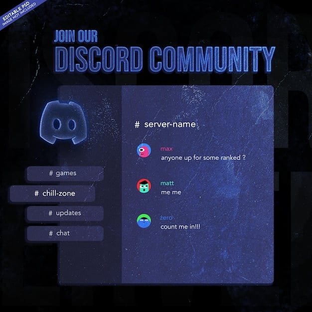 A screenshot of a Discord server dedicated to a gaming community. The server has well-organized channels for different games, voice chat, and general discussion. Active members are chatting and sharing game-related content.