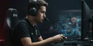 Esports pro player demonstrating advanced gaming techniques for a competitive edge in 2026.