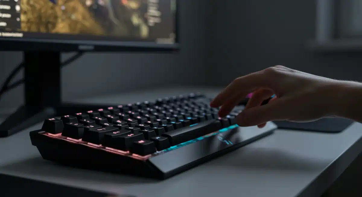 Professional gaming keyboard and mouse with RGB lighting