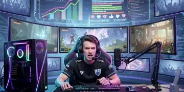 US gaming streamer demonstrating advanced pro play strategies, boosting viewership.