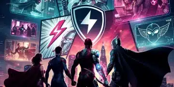 Dynamic montage of anticipated 2026 comic book adaptations, showcasing diverse characters and themes.