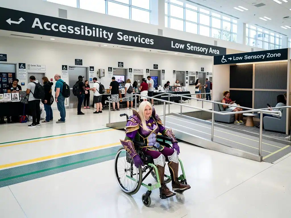 Accessible and inclusive fan convention environment